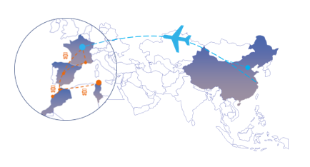 AIR to ROAD from China to North Africa