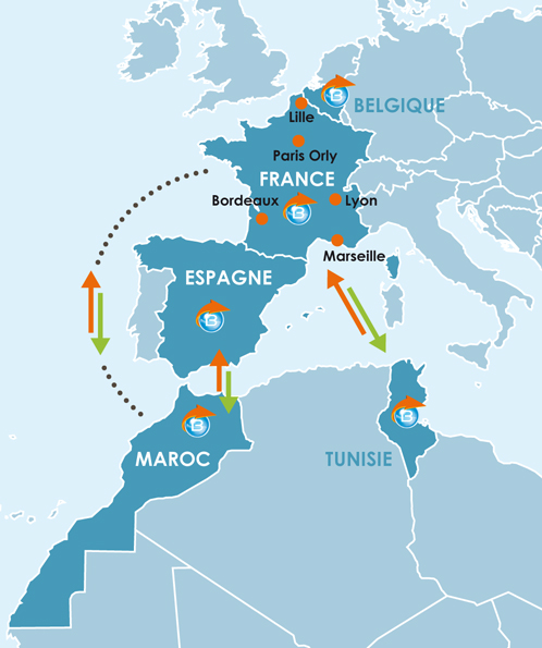 carte route maghreb