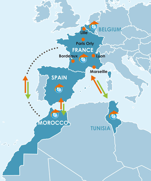 map road maghreb